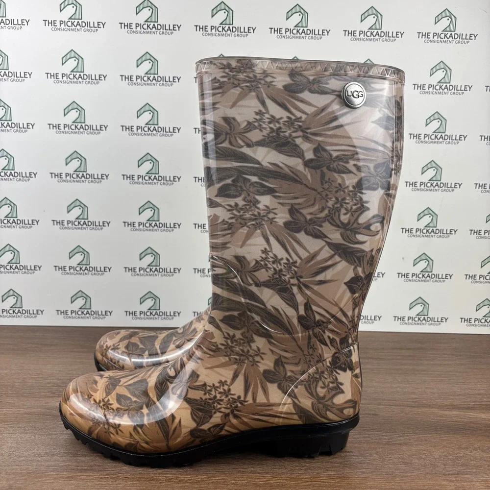 UGG‎ Camo Print Rain Boots Women's Size 11 Waterproof Rubber